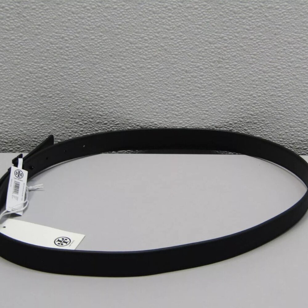 NEW TORY BURCH Women's Size M Britten Matte Belt Black - Picture 7 of 10